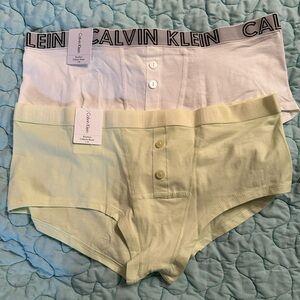 Lot of 2 Calvin Klein boy shorts
